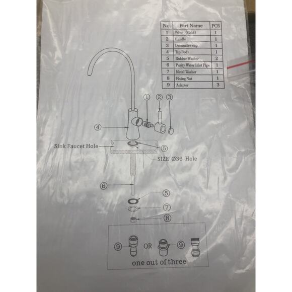 EKRTE Commercial Water Filtration Faucet Lead Free Brass Drinking Water Purifier - Picture 7 of 9